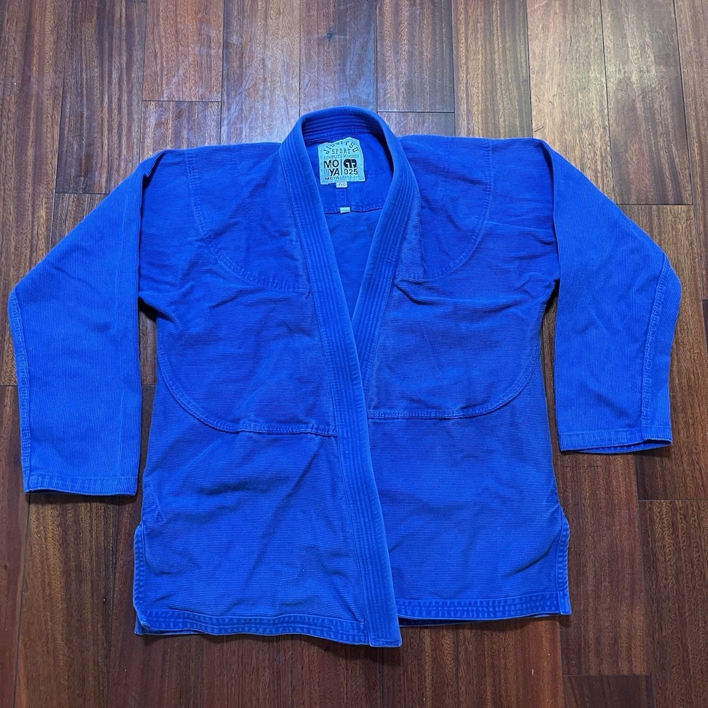 Jiu Jitsu Gi Moya Brand A2 Blue 100% Cotton Top Only Kimono Martial Arts READ